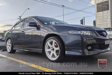 18x8.5 SC Racing LS295 White on HONDA ACCORD