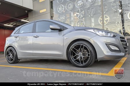 17x7.5 Lenso Jager Bayern BKF on HYUNDAI i30