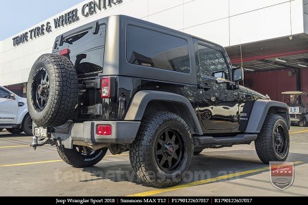 17x9.0 Simmons MAX T12 MK on JEEP WRANGLER