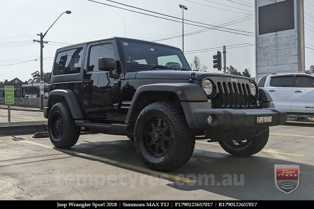 17x9.0 Simmons MAX T12 MK on JEEP WRANGLER