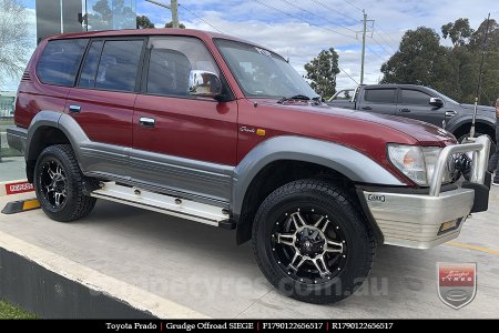 17x9.0 Grudge Offroad SIEGE on TOYOTA PRADO