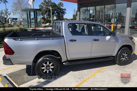 17x9.0 Grudge Offroad SCAR on TOYOTA HILUX