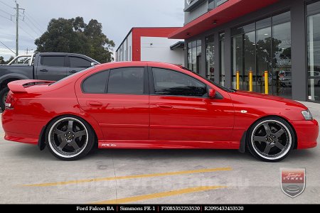 20x8.5 20x9.5 Simmons FR-1 Hyper Dark on FORD FALCON