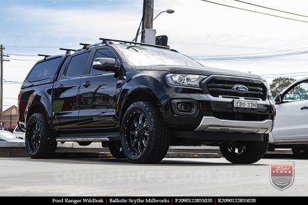 20x9.0 Ballistic Scythe Millworks on FORD RANGER WILDTRAK