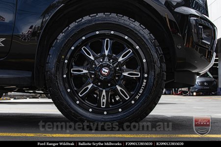 20x9.0 Ballistic Scythe Millworks on FORD RANGER WILDTRAK