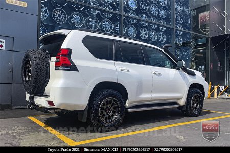 17x9.0 Simmons MAX X12 OBDFW on TOYOTA PRADO