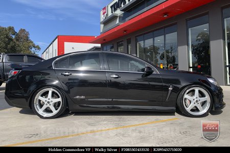 20x8.5 20x9.5 Walky Silver on HOLDEN COMMODORE VF