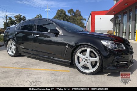 20x8.5 20x9.5 Walky Silver on HOLDEN COMMODORE VF