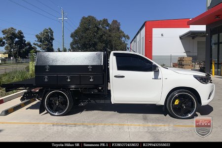 22x8.5 22x9.5 Simmons FR-1 Gloss Black Mirror Lip on TOYOTA HILUX