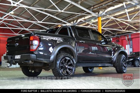 20x9.0 Ballistic Ravage Millworks on Ford Ranger Raptor