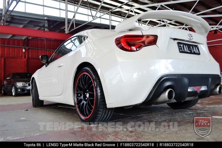 18x8.0 Lenso Type-M MBRG on Toyota 86