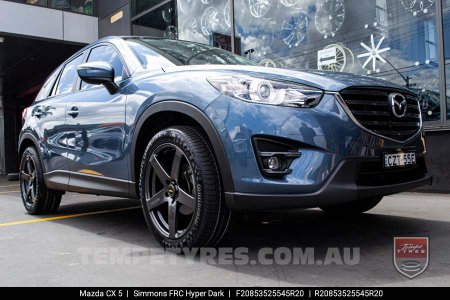 20x8.5 20x10 Simmons FR-C Hyper Dark NCT on Mazda CX5