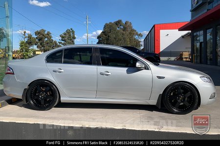 20x8.5 20x9.5 Simmons FR-1 Satin Black on Ford Falcon