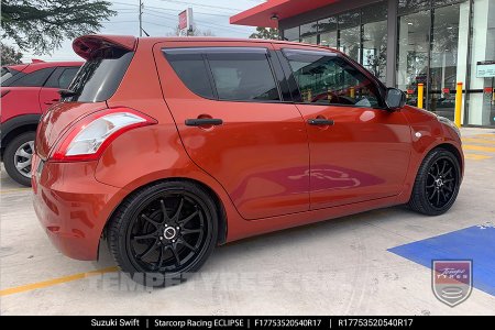 17x7.5 Starcorp Racing ECLIPSE on Suzuki Swift