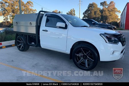 20x9.5 Lenso Z01 Black on Isuzu D-Max