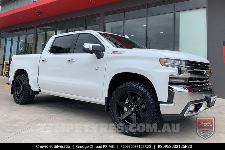 20x9.5 Grudge Offroad PRIME on Chevrolet Silverado