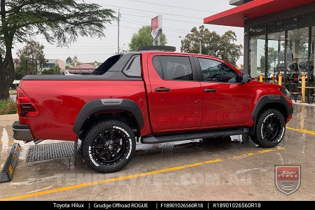 18x9.0 Grudge Offroad ROGUE on Toyota Hilux
