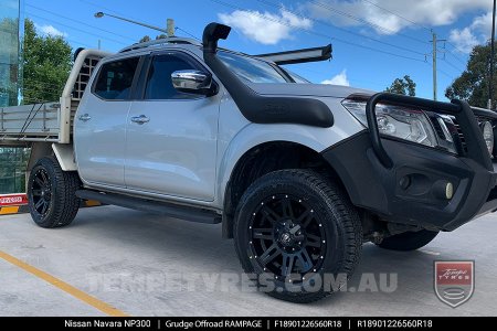 18x9.0 Grudge Offroad RAMPAGE on Nissan Navara NP300