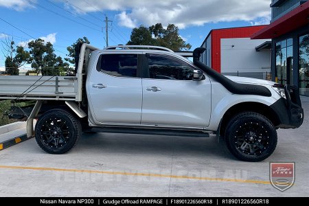 18x9.0 Grudge Offroad RAMPAGE on Nissan Navara NP300