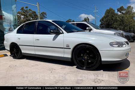 20x8.5 20x9.5 Simmons FR-1 Satin Black on Holden Commodore VT