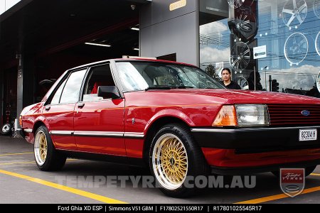 17x8.0 17x10 Simmons V51 GBM on Ford Fairmont