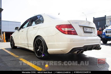 18x8.0 1328 MB507 Matt Black on Mercedes C-Class