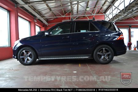 19x8.0 19x9.0 Simmons FR-C Black Tint NCT on Mercedes ML-Class