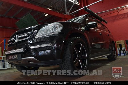 20x8.5 20x10 Simmons FR-C Satin Black NCT on Mercedes GL-Class