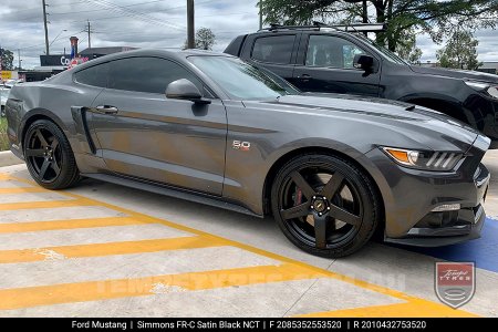 20x8.5 20x10 Simmons FR-C Black Tint NCT on Ford Mustang