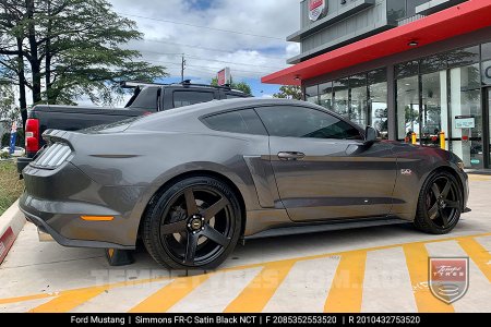 20x8.5 20x10 Simmons FR-C Black Tint NCT on Ford Mustang