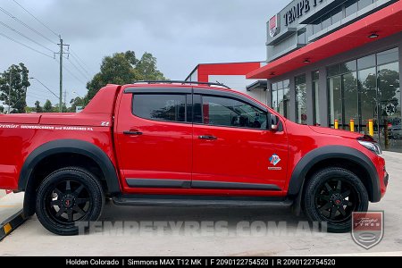 20x9.0 Simmons MAX T12 MK on Holden Colorado