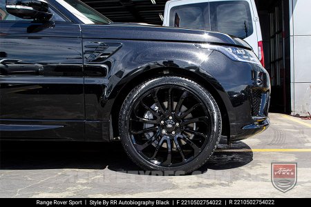 22x10 1195 Autobiography Black on Range Rover Sport