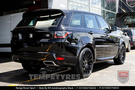 22x10 1195 Autobiography Black on Range Rover Sport