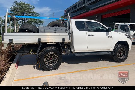 17x9.0 Simmons MAX X12 OBDFW on Toyota Hilux