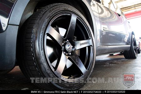 20x8.5 20x10 Simmons FR-C Satin Black NCT on BMW X5