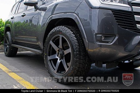 20x9.0 Simmons S6 Black Tint on Toyota LandCruiser