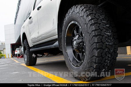 17x9.0 Grudge Offroad ROGUE on Toyota Hilux