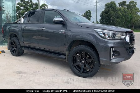 20x9.5 Grudge Offroad PRIME on Toyota Hilux