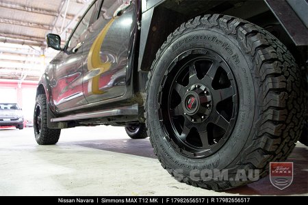 17x9.0 Simmons MAX T12 MK on Nissan Navara