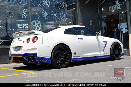 20x10 20x11 Simmons MS1 MK on Nissan GT-R