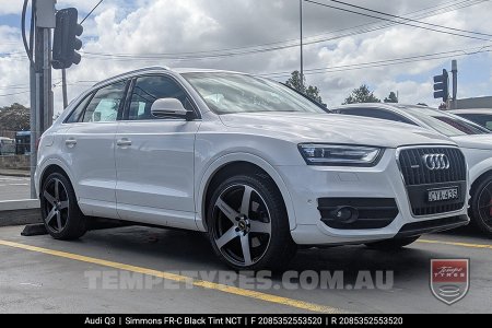 20x8.5 20x10 Simmons FR-C Black Tint NCT on Audi Q3