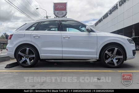 20x8.5 20x10 Simmons FR-C Black Tint NCT on Audi Q3