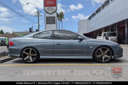 19x8.0 19x9.0 Simmons FR-C Copper Tint NCT on Holden Commodore VZ