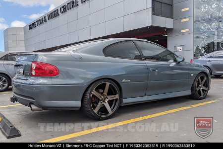 19x8.0 19x9.0 Simmons FR-C Copper Tint NCT on Holden Commodore VZ