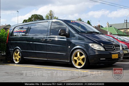 20x8.5 20x9.5 Simmons FR-1 Gold on Mercedes Vito