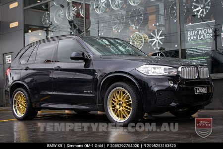 20x8.5 20x9.5 Simmons OM-1 Gold on BMW X5