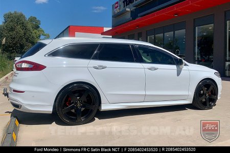 20x8.5 20x10 Simmons FR-C Satin Black NCT on Ford Mondeo