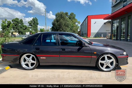 20x8.5 20x9.5 Walky Silver on HOLDEN COMMODORE VR