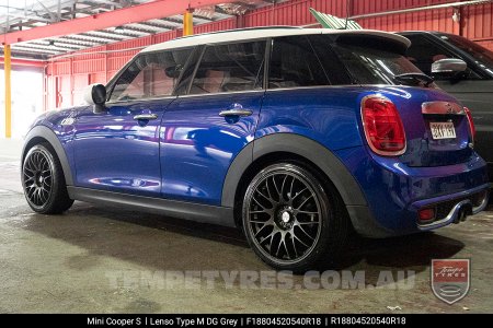 18x8.0 Lenso Type-M DG on Mini Cooper S