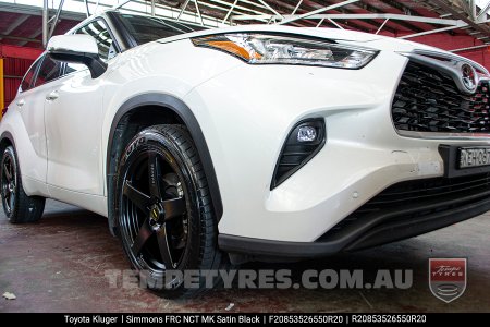 20x8.5 20x10 Simmons FR-C Satin Black NCT on Toyota Kluger